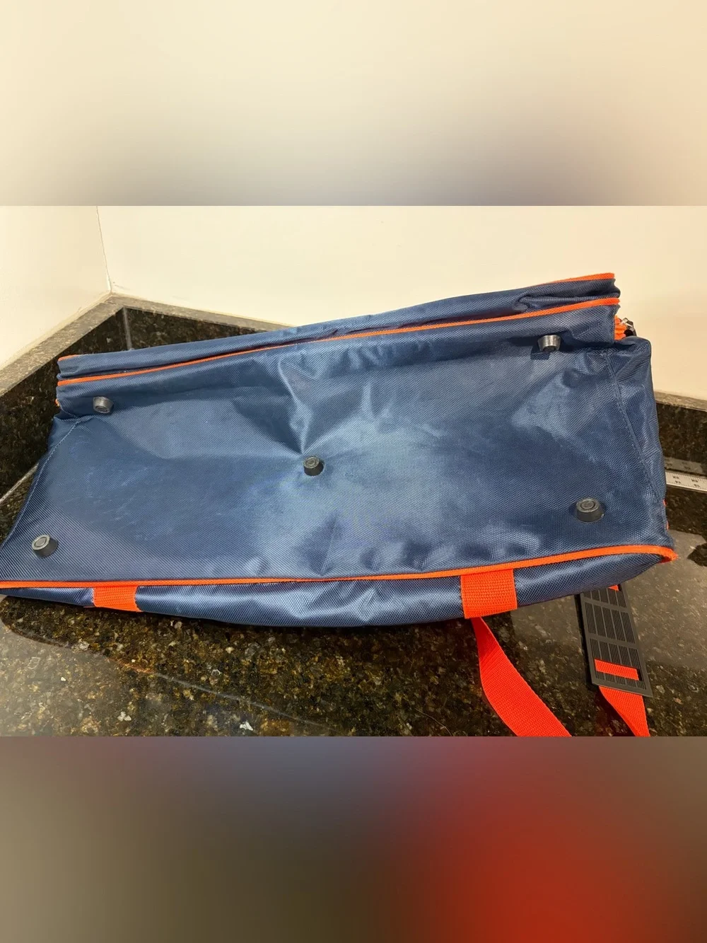 AUBURN UNIVERSITY LOGO Brand Navy and Orange Duffle Bag 22”x12”x10”